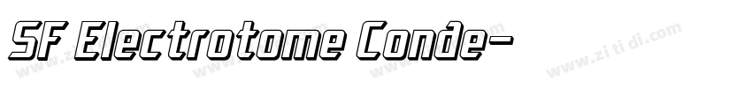 SF Electrotome Conde字体转换